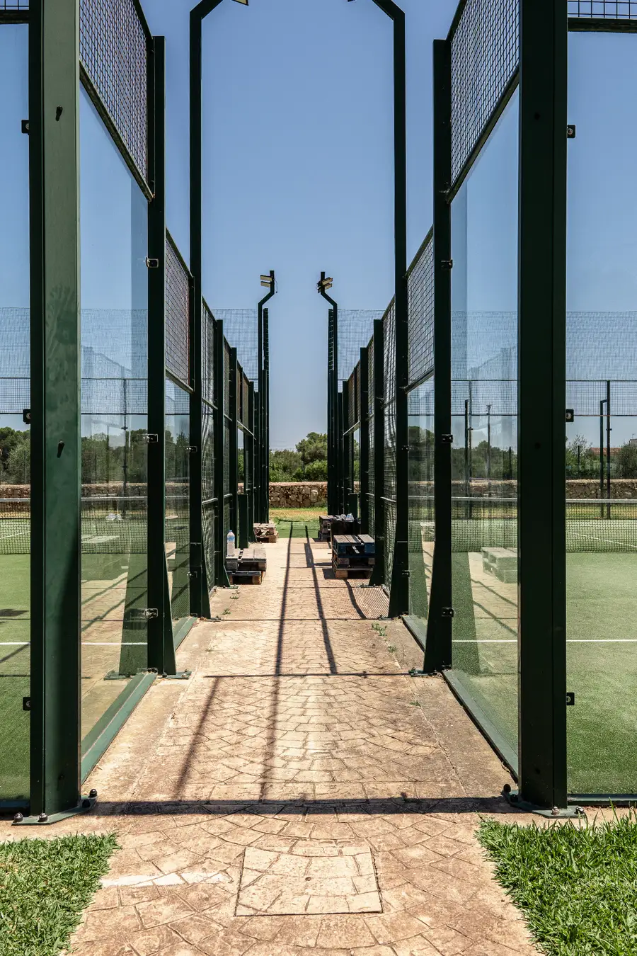 Padel courts at Vell Mari Padel Club in Can Picafort