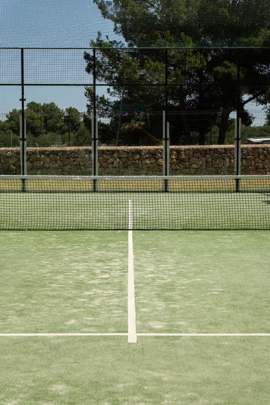Outdoor padel court at Vell Mari Padel Club