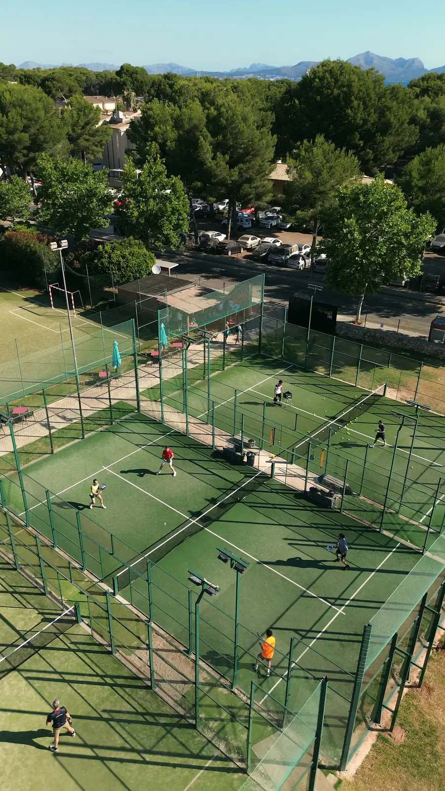 Aerial view of Vell Mari Padel Club in Mallorca